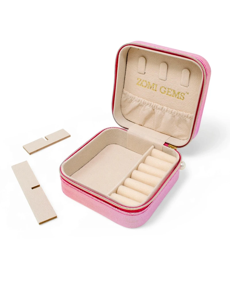 Zomi Gems Girls Sparking Sequin Heart Jewelry Box