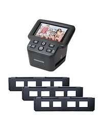 Magnasonic All-In-One 24MP Film Scanner with Large 5" Display & Hdmi, Long Tray 35mm Slide Film Holders, Converts 35mm/126/110/Super 8 Film & 135