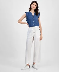 Tommy Hilfiger Women's Drawstring Wide-Leg Pants