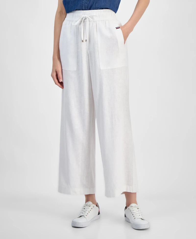Tommy Hilfiger Women's Drawstring Wide-Leg Pants