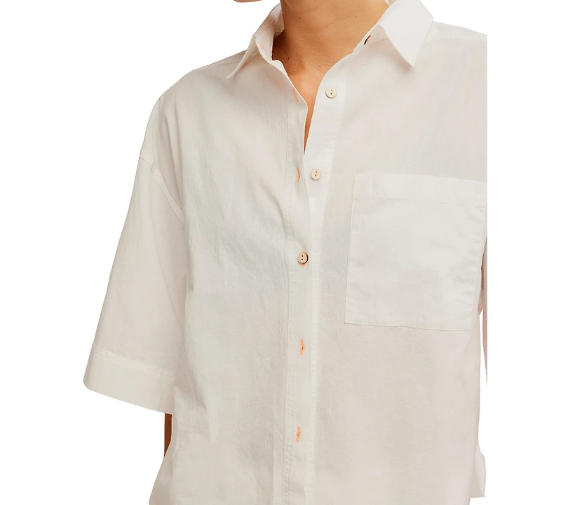 Free People Women's Summer Sleeper Cotton Short-Sleeve Pajama Set