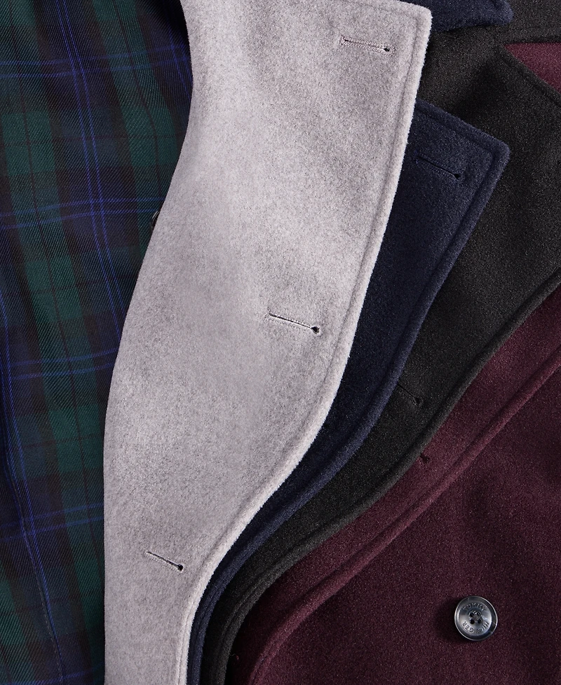 Tommy Hilfiger Men's Classic-Fit Double Breasted Overcoat