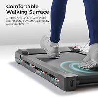 Sunny Health & Fitness Treadpad 100 Smart Walking Treadmill with Led Screen & WiFi/Bluetooth