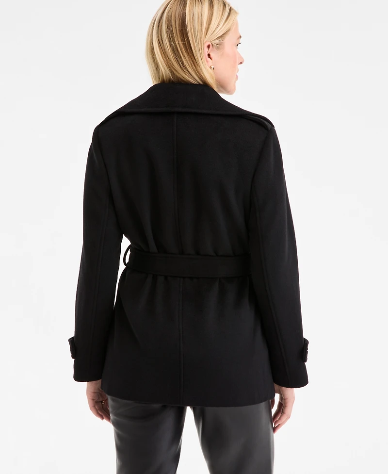 Michael Kors Women's Double-Breasted Belted Wrap Coat, Exclusively at Macy's