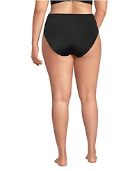 Lands' End Plus Tugless High Waisted Bikini Bottoms