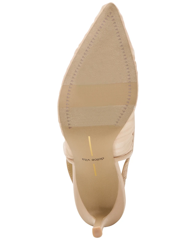 Dolce Vita Women's Yela Tule Bow Slingback Pumps