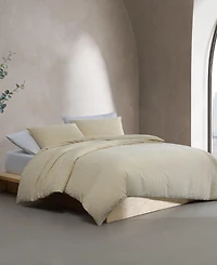 Closeout! Calvin Klein Branching Leaves Cotton 3-Pc. Duvet Cover Set, King
