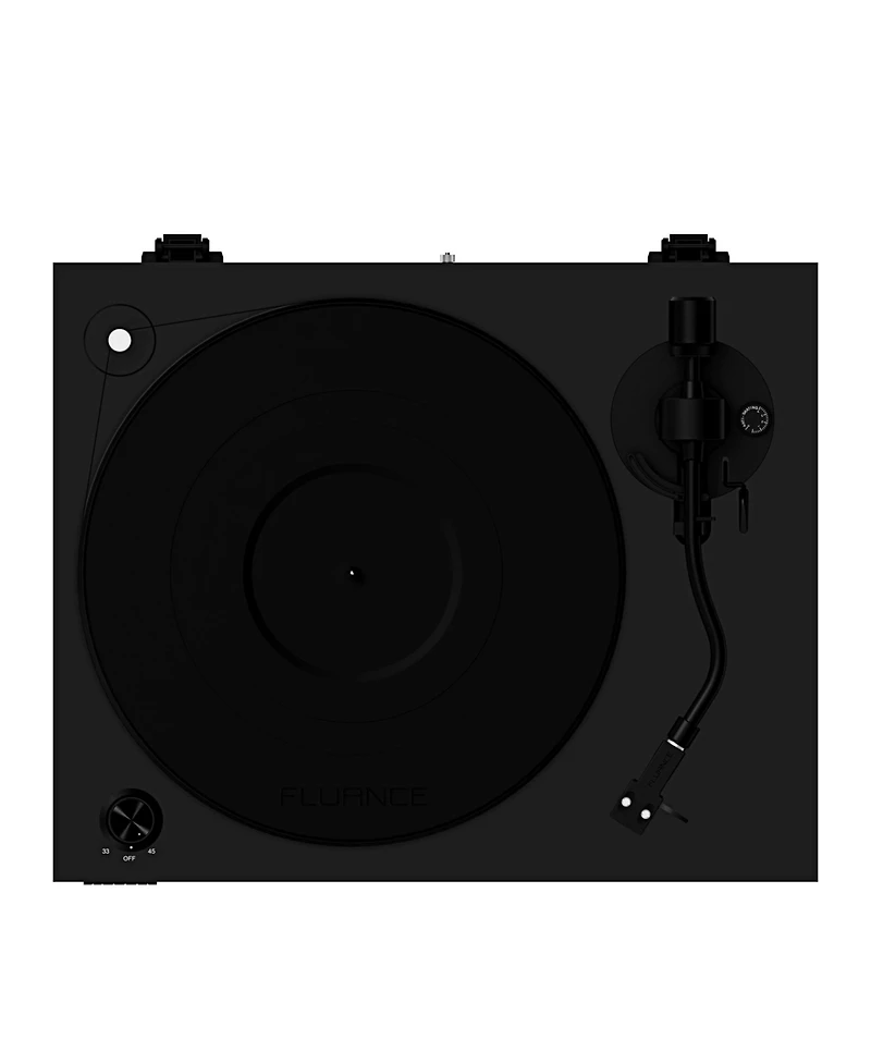 Fluance RT84 Reference High Fidelity Vinyl Turntable Record Player with Ortofon 2M Blue Cartridge, Speed Control Motor, Mass Mdf Wood Plinth, Vib