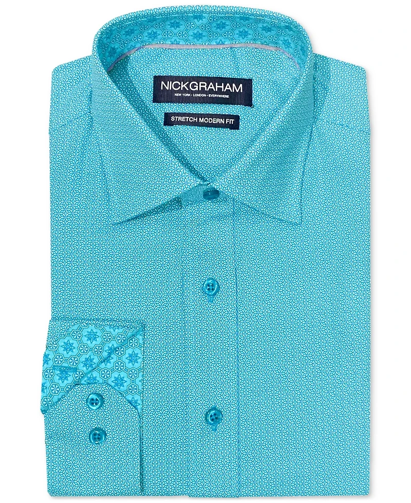 Nick Graham Men's Kaleidoscope Star Dress Shirt