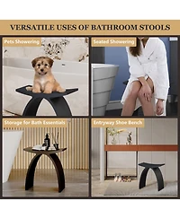 Casainc Freestanding Solid Surface Bathroom Shower Stool