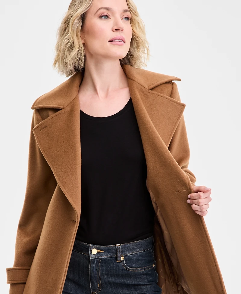 Michael Kors Women's Double-Breasted Belted Wrap Coat, Exclusively at Macy's
