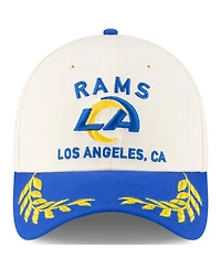 New Era Men's Cream/Royal Los Angeles Rams 2025 Nfl Draft 39THIRTY Flex Hat