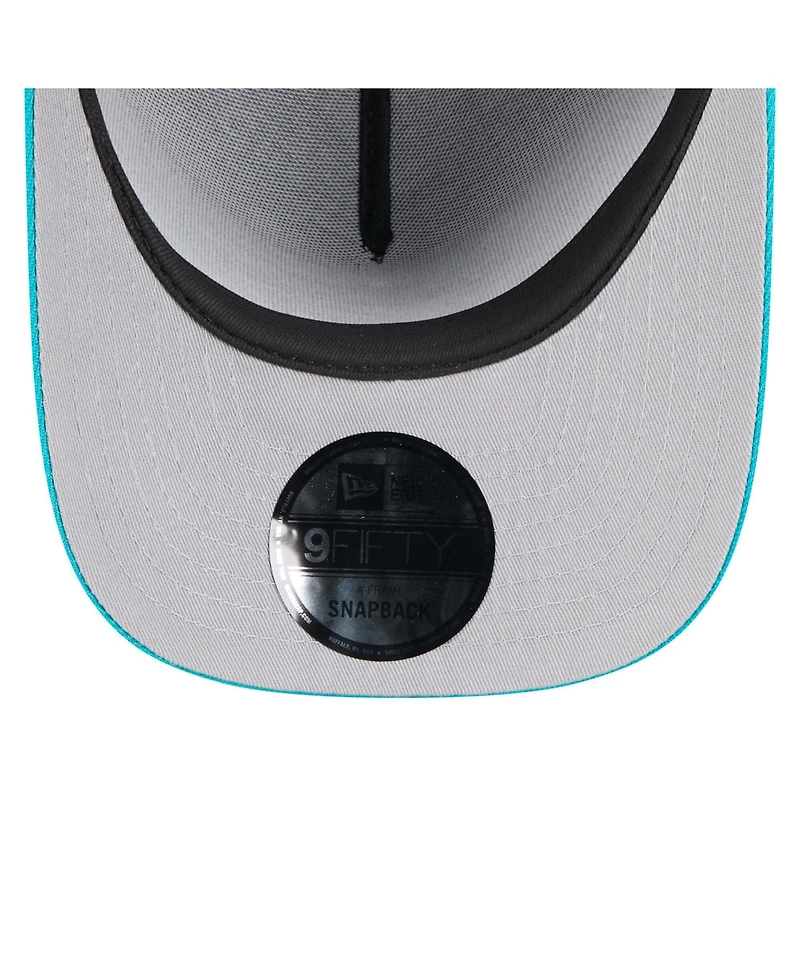 New Era Men's /Aqua Miami Dolphins 2025 Nfl Draft A-Frame 9FIFTY Snapback Hat