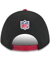 New Era Men's Black/ Cardinal Arizona Cardinals 2025 Nfl Draft 9FORTY A-Frame M-Crown Adjustable Hat
