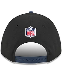 New Era Men's Black/Navy New England Patriots 2025 Nfl Draft 9FORTY A-Frame M-Crown Adjustable Hat