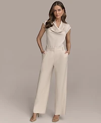 Donna Karan New York Women's Pleated Wide-Leg Pants