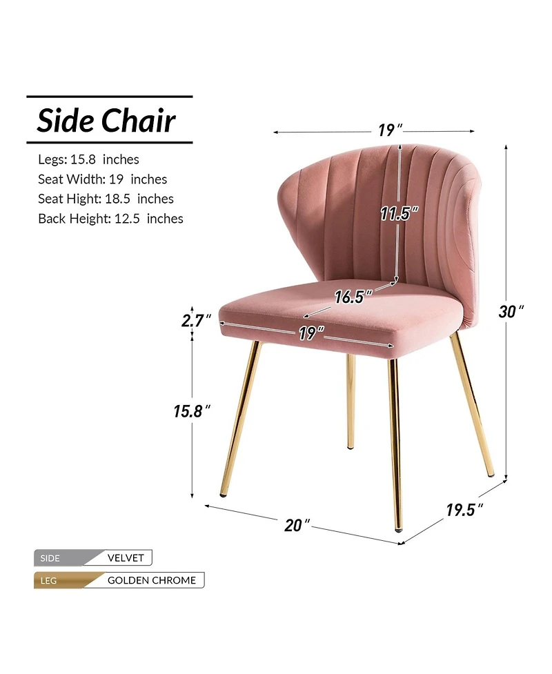 Modern Milia Dining Chair Set of 2