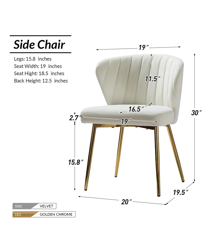 Modern Milia Dining Chair Set of 2