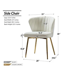 Modern Milia Dining Chair Set of 2