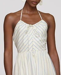 Avec Les Filles Women's Halter Maxi Dress