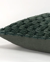 Rizzy Home Modern Industrial Geometric Woven Decorative Pillow, 20" x