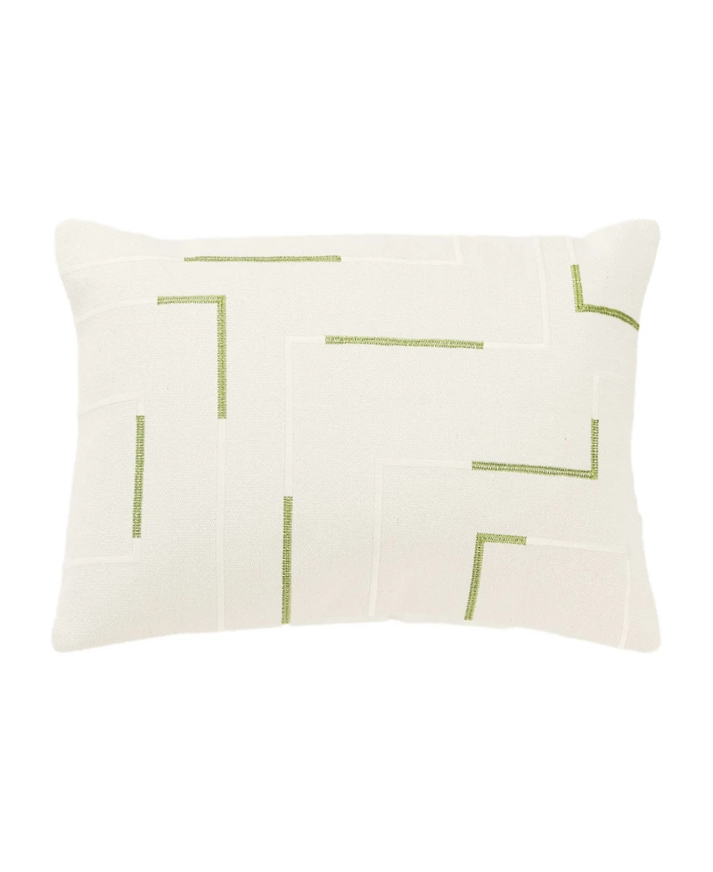 Rizzy Home Glam Striped Woven Decorative Pillow, 14" x 20"
