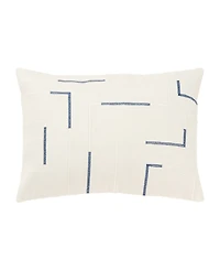 Rizzy Home Glam Striped Woven Decorative Pillow, 14" x 20"