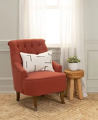 Rizzy Home Glam Striped Woven Decorative Pillow, 14" x 20"