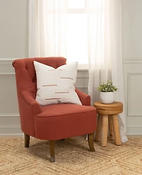 Rizzy Home Glam Striped Woven Decorative Pillow