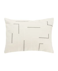 Rizzy Home Glam Striped Woven Decorative Pillow, 14" x 20"