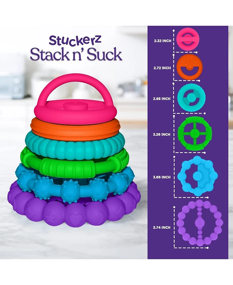 Sperric Toddler Stacking Silicone Stacking Toy – Premium Stacking Toys for Teething – Interactive and Fun Stacking Toys Made of Soft Sil