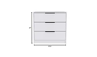 Three-Drawer Dresser for Bedroom Storage and Organization