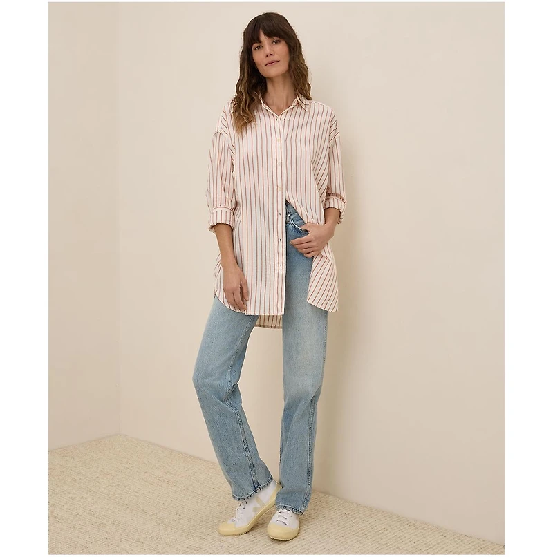 Pact Women's Cotton Sunset Lightweight Cotton Oversized Shirt