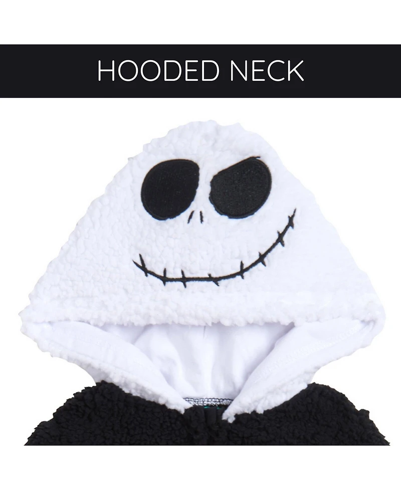 Nightmare Before Christmas Baby Boys Zip Up Cosplay Coverall Cozy Sherpa