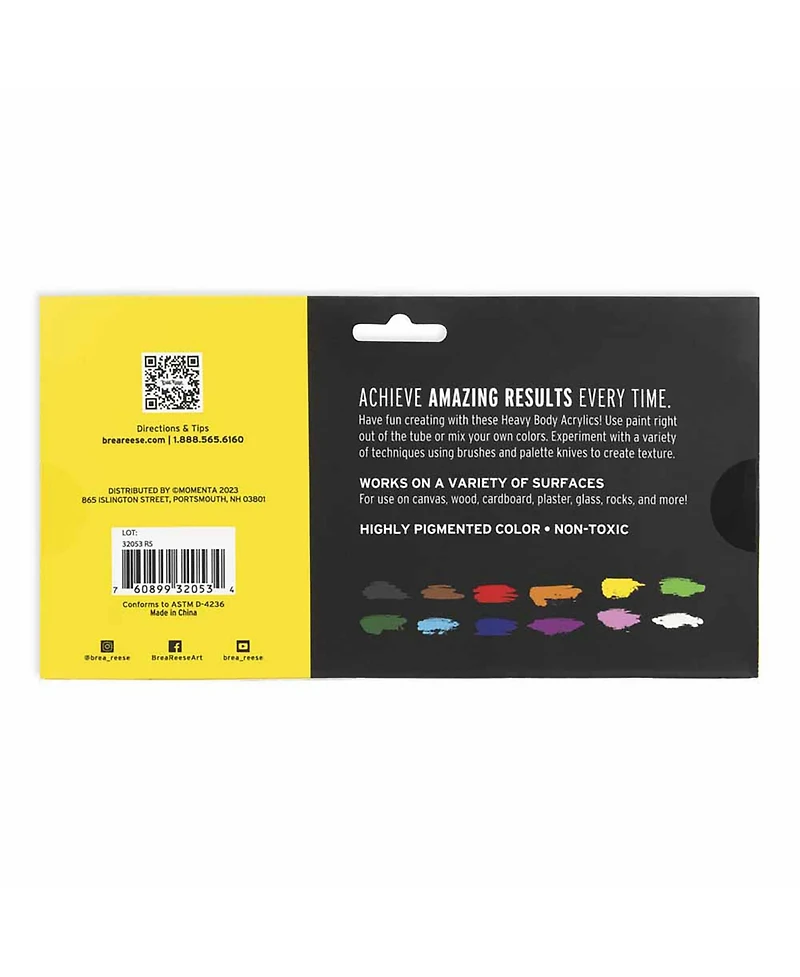 Professional Heavy Body Acrylics: Classic Colors