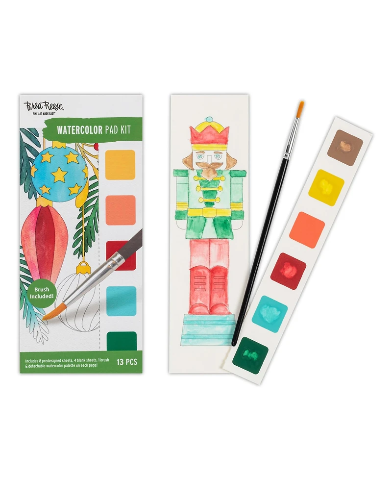 Watercolor Bookmark Pad: Holiday Cheer