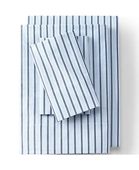 Lands' End 300 Thread Count Cotton Percale Yarn-Dyed Pillowcases