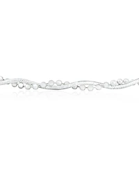 Bling Jewelry Twisted Bead Snake Chain Anklet Ankle Bracelet Sterling Silver 9-10"