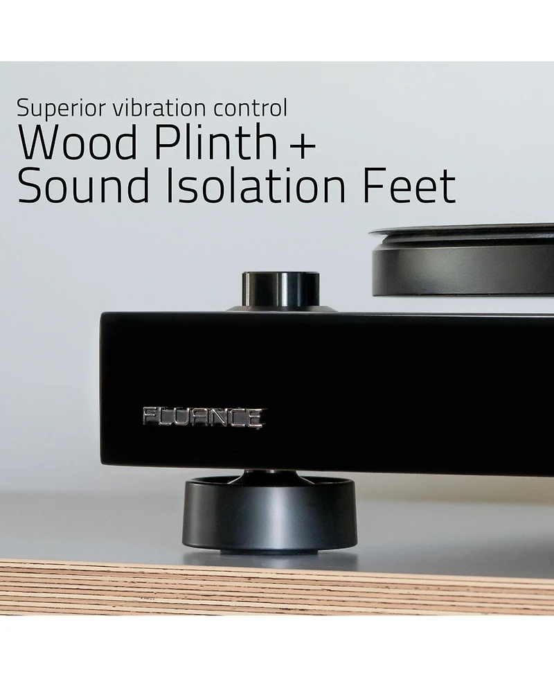 Fluance RT80 Classic High Fidelity Vinyl Turntable Record Player featuring Audio Technica AT91, Belt Drive