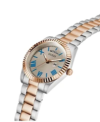 Guess Men's Day and Date Two-Tone Stainless-Steel Watch, 42mm