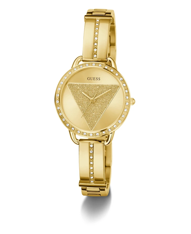 Guess Women's Analog Gold-Tone Stainless Steel Watch, 30mm