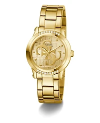 Guess Women's Analog Gold-Tone Stainless Steel Watch, 36mm