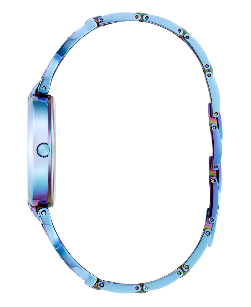 Guess Women's Analog Blue Iridescent Steel Watch, 32mm