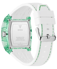 Guess Men's Multi-Function Green Silicone Strap Watch, 42mm