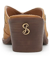 Sam and Libby Women's Floren Western Block Heel Mules