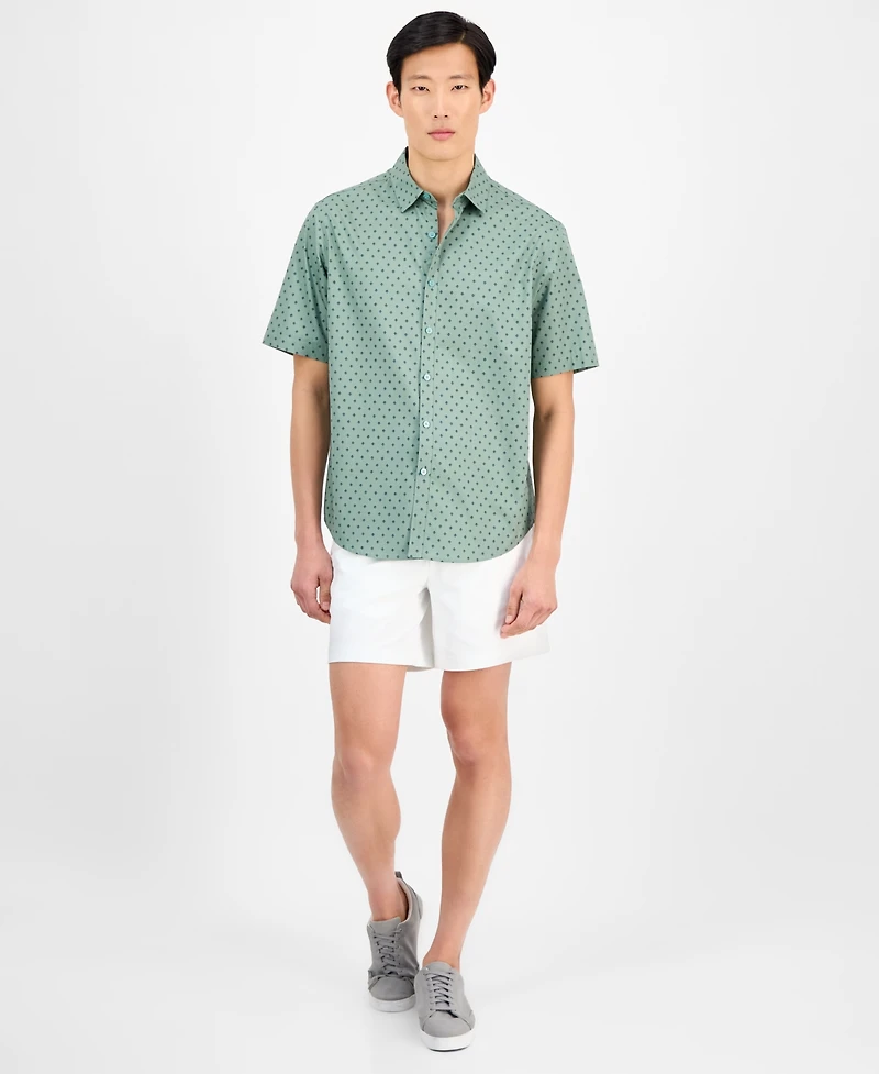 Alfani Men's Geo-Pattern Shirt, Exclusively at Macy's