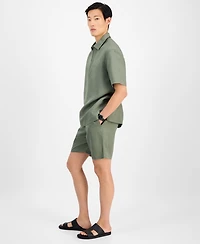 Alfani Men's Linen Pull-On Shorts, Exclusively at Macy's