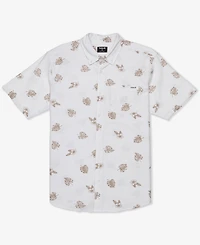 Hurley Men's Oao Stretch Print Short Sleeve Shirt