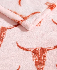 Wrangler Steer Head Ultra Soft Plush Fleece Blanket