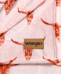 Wrangler Steer Head Ultra Soft Plush Fleece Blanket